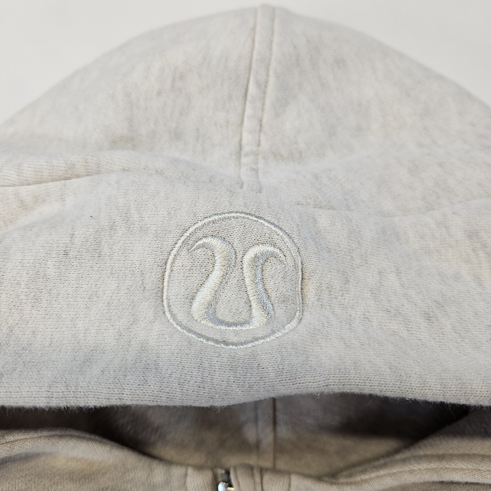 Lululemon LW3DUSS Scuba Oversized Half-Zip Hoodie in Grey XSmall - Picture 7 of 10
